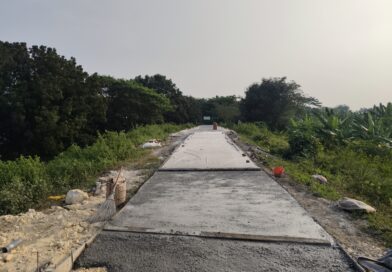 Pengecoran Jalan Penghubung Jembatan Bendung Gerak – Dusun Simo